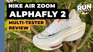 Nike Air Zoom Alphafly NEXT 2 MultiTester Review The best carbon plate racing shoe [upl. by Wehtta382]