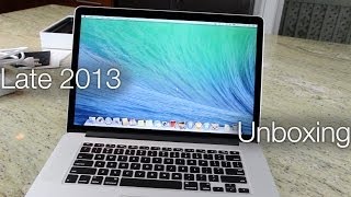 New Retina MacBook Pro Unboxing 15 Inch and Review Late 2013 [upl. by Asirehc]