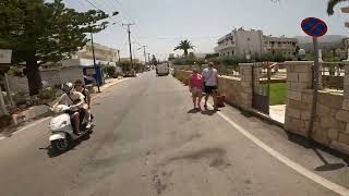 Crete bike tour part 2 Stalis  Malia [upl. by Acirderf]