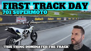 Husqvarna 701sm DOMINATES The Competition On My First Track Day [upl. by Valenta]