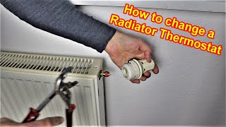 Change a Danfoss Radiator Thermostat  How to remove and replace a thermostatic radiator valve head [upl. by Wilscam121]