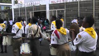 St Kitts Pathfinders Clubs March of Witness in Sandy Point Basseterre Band [upl. by Leitnahs76]