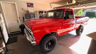 75 Ford F100  First Drive after Eight year Restoration [upl. by Edgardo166]