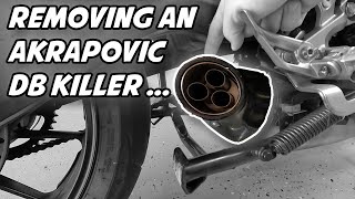 How to remove a STUBBORN DB Killer from an Akrapovic Exhaust [upl. by Ricki]