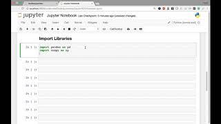 16 Installation and Setup  Import Libraries into Jupyter Notebook [upl. by Eugenia866]