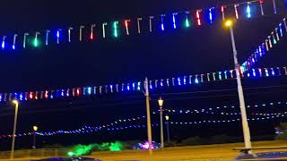 Blackpool illuminations outside the Savoy Hotel Blackpool [upl. by Lleinad]