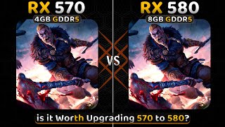 RX 570 vs RX 580  15 Games Tested  570 vs 580 Gaming 2023🔥 [upl. by Oiligriv541]