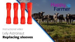 Exchange sleeves Lely milking robot Vervangen sleeves Lely melkrobot [upl. by Grigson]