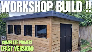 DIY Building a Workshop From Scratch  Complete Build  Fast Version [upl. by Mamie197]