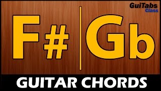 F CHORD  Gb CHORD 🎸 Beginner GUITAR Chords 🎓 How to play the F  Gb Chord 🎵 [upl. by Gibbons]