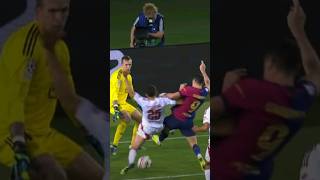 Lewandowski 100 UCL ⚽️ goals uclhighlights barcelona lewandowski halloffame [upl. by Eiddam]