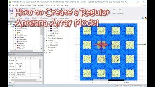 How to Create a Regular Antenna Array Model [upl. by Charmine]