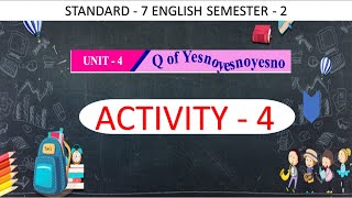 Std 7 English sem 2 unit 4 Activity 4 [upl. by Desmond]