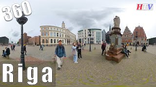 360VR RigaLatviaMorning Walk [upl. by Chiquia]