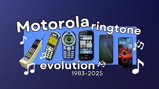 🎵 Motorola Ringtone Evolution 19832025 🎵 HelloMoto [upl. by Jori]