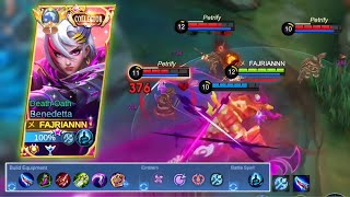 TOP GLOBAL BENEDETTA  BENEDETTA EXP ROTATION  BENEDETTA GAMEPLAY MOBILE LEGENDS [upl. by Otipaga411]