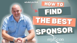 myEcon  How To Find The RIGHT Sponsor [upl. by Elman]