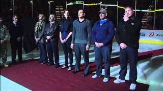 Derek Boogaard Tribute Ceremony  Minnesota Wild  11272011 HD [upl. by Zumstein450]