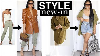 How To Make BASIC Clothes FLY AF  affordable haul  tryon [upl. by Ymarej]