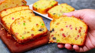 Bakery Style Dry Fruit Cake  Vanilla Fruit Cake Recipe  Yummy [upl. by Gaither]