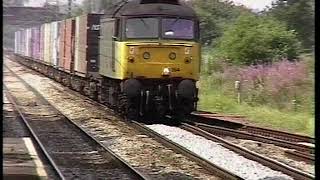 Railways British Railways at Acton Bridge Hartford Helsby 1997 [upl. by Adelric321]