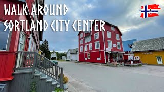 Walk through Sortland city center  Vesterålen Lofoten  Small Town in Norway [upl. by Ahselaf687]