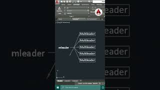 AutoCAD Tips  Multileader in AutoCAD  shorts [upl. by Calendra734]