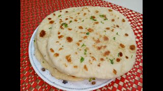 Turkish Flatbread Bazlama recipe by 4mrecipes No Oven [upl. by Natsud]