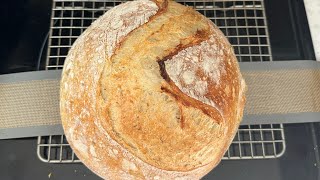 Lazy Sourdough Bread Recipe [upl. by Akimaj]