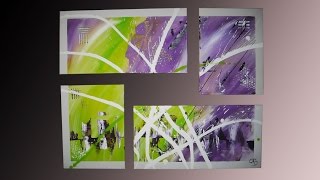 How to paint abstract  London  Gecko Bilder HD [upl. by Yllor]