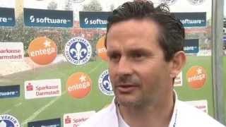 Dirk Schuster nach dem Spiel gegen Kiel 10052014 [upl. by Anyahc615]