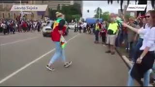 Borrowdale dance as Zimbabweans celebrate on the streets [upl. by Aneleh]