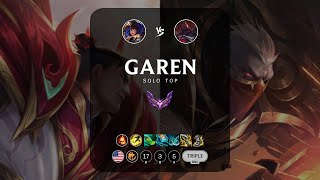 Garen Top vs Sion  NA Master Patch 143 [upl. by Eintirb]