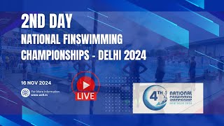 2nd Day National Finswimming Championships  Delhi 2024 [upl. by Shriner]