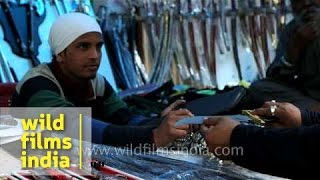 Kirpans swords and knives for sale  Anandpur Sahib Punjab [upl. by Severn340]