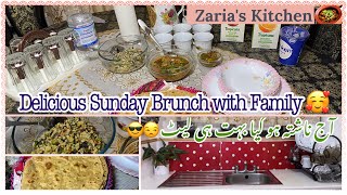 Sunday Brunch with Family  فیملی کیساتھ کیا مزیدار سا ناشتہ  परिवार के साथ रविवार ब्रंच [upl. by Adliwa302]