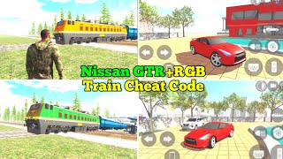 New Nissan GTRRgb Train Cheat Code in Indian Bikes Driving 3D New Update😱💯 Harsh in Game [upl. by Ahsikahs]