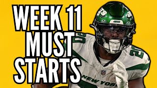 Fantasy Football StartSit Strategy for Week 11 EVERY GAME [upl. by Aihsela]