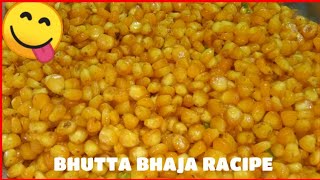 BHUTTA BHAJA RACIPE  SUPER TASTY BENGALI STYLE CORN FRY RECIPE 65 [upl. by Bergren]