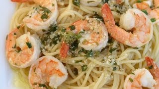 Shrimp Scampi  A Delicious Italian Pasta Dish With Lots Of Garlic Wine Butter Parsley [upl. by Lehrer]