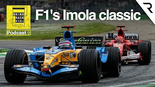 Alonso v Schumacher and much more F1s epic 2005 San Marino GP  Bring Back V10s Podcast [upl. by Aimej410]