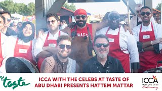 ICCA with Celebs at Taste Abu Dhabi Fires Up Episode 3 with BBQ Maestro Chef Hattem Mattarquot [upl. by Anaujat]