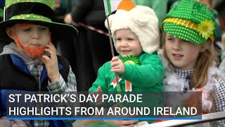 St Patrick’s Day parade highlights from around Ireland [upl. by Allsopp]