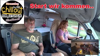 Der Roadtrip startetdie Fahrt zum Startpunkt👍Livestream Twitch Reaction Video vom 231024❤️ [upl. by Merwyn]