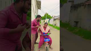 Cycle 😂😂😂 withlovenagarajsangeetha comedy jcbcomedy comedyvideos funny jcb bommapadam fun [upl. by Asilahs69]