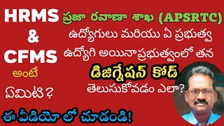 CFMSHRMS ID DETAILS TELUGUHow to know govt employee disignation in HRMS AP PTD EMPLOYEES Also [upl. by Lohman]