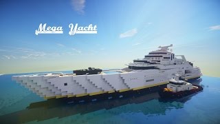 ✔ Minecraft Mega Yacht Speed Build Final Part [upl. by Lebasile]