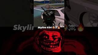 Troll Face ☠🔥  Nissan Skyline R34🛐  shorts jdm fivem gta trending youtubeshorts trollface [upl. by Alida]