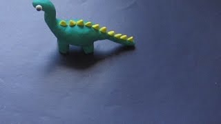 How to make dinosaur with clay  Clay Modelling Dinosaur [upl. by Napra]