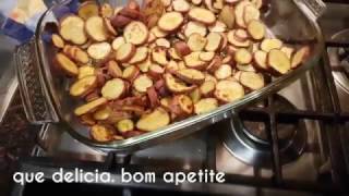 BATATAS DOCES NO FORNO [upl. by Yrrah]